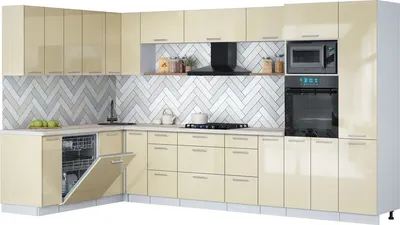 

Кухонный гарнитур, Мила Gloss 1.896х3.58