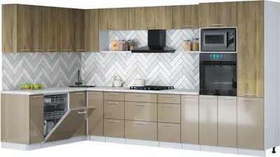 

Кухонный гарнитур, Мила Gloss 1.896х3.58