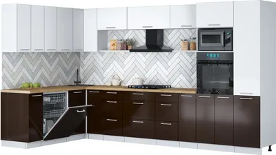 

Кухонный гарнитур, Мила Gloss 1.896х3.58