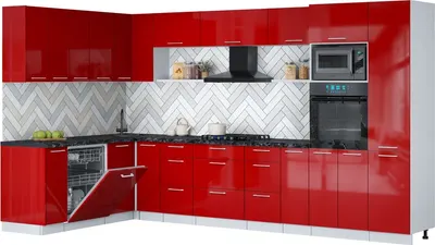 

Кухонный гарнитур, Мила Gloss 1.896х3.58