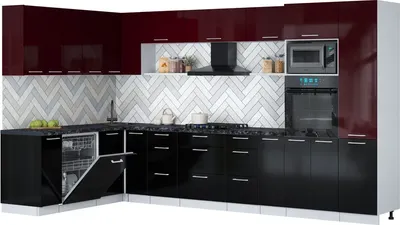 

Кухонный гарнитур, Мила Gloss 1.896х3.58