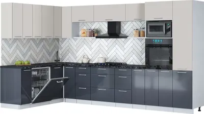 

Кухонный гарнитур, Мила Gloss 1.896х3.58