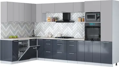 

Кухонный гарнитур, Мила Gloss 1.896х3.58