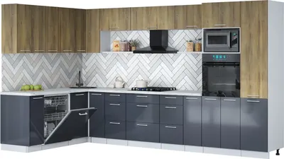 

Кухонный гарнитур, Мила Gloss 1.896х3.58