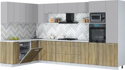 

Кухонный гарнитур, Мила Gloss 1.896х3.58