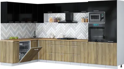 

Кухонный гарнитур, Мила Gloss 1.896х3.58