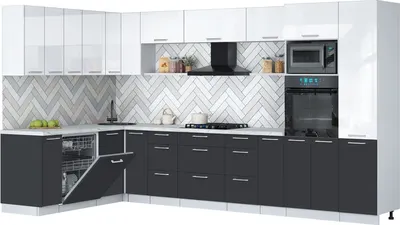 

Кухонный гарнитур, Мила Gloss 1.896х3.58