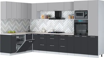 

Кухонный гарнитур, Мила Gloss 1.896х3.58