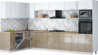 

Кухонный гарнитур, Мила Gloss 1.896х3.58-2