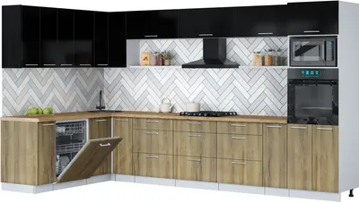 

Кухонный гарнитур, Мила Gloss 1.896х3.58-2