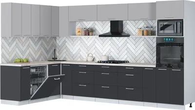 

Кухонный гарнитур, Мила Gloss 1.896х3.58-2