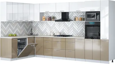 

Кухонный гарнитур, Мила Gloss 1.896х3.68