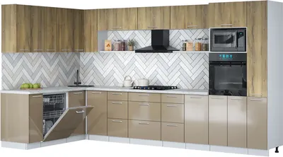 

Кухонный гарнитур, Мила Gloss 1.896х3.68