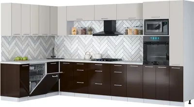 

Кухонный гарнитур, Мила Gloss 1.896х3.68