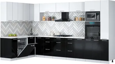 

Кухонный гарнитур, Мила Gloss 1.896х3.68