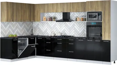 

Кухонный гарнитур, Мила Gloss 1.896х3.68