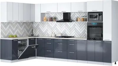 

Кухонный гарнитур, Мила Gloss 1.896х3.68