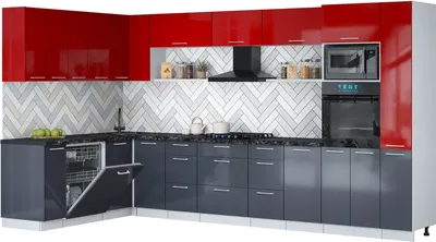 

Кухонный гарнитур, Мила Gloss 1.896х3.68