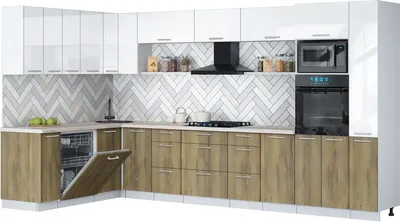 

Кухонный гарнитур, Мила Gloss 1.896х3.68