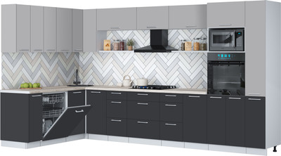 

Кухонный гарнитур, Мила Gloss 1.896х3.68