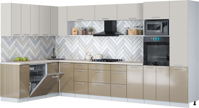 

Кухонный гарнитур, Мила Gloss 1.896х3.78