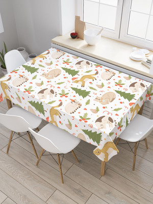 

Скатерть, Новогодние коты / tc_419836