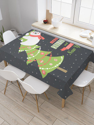 

Скатерть, Мишка на елке / tc_419853