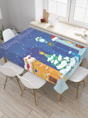 

Скатерть, Новогодний город в снегу / tc_419869