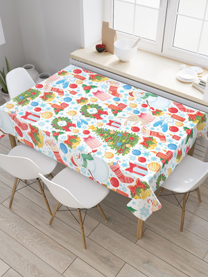 

Скатерть, Новогодние снеговики / tc_419872