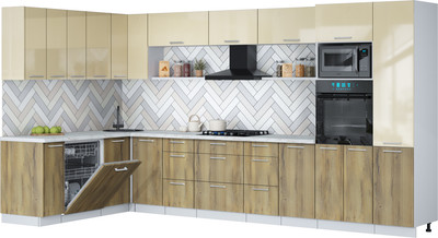 

Кухонный гарнитур, Мила Gloss 1.896х3.78