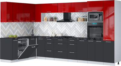 

Кухонный гарнитур, Мила Gloss 1.896х3.78