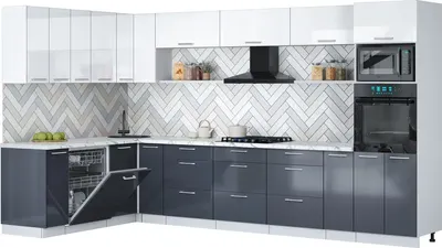 

Кухонный гарнитур, Мила Gloss 1.896х3.58-2