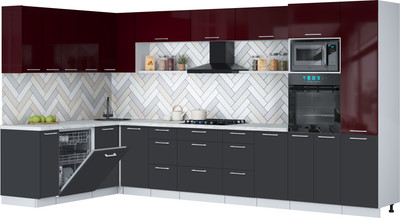 

Кухонный гарнитур, Мила Gloss 1.896х3.78