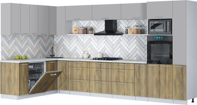 

Кухонный гарнитур, Мила Gloss 1.896х3.88