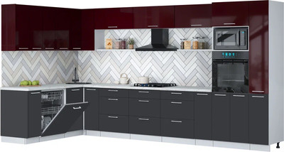 

Кухонный гарнитур, Мила Gloss 1.896х3.88