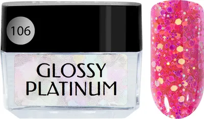 

Гель-лак для ногтей, Glossy Platinum тон 106 Duochrome
