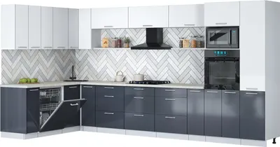 

Кухонный гарнитур, Мила Gloss 1.896х3.98