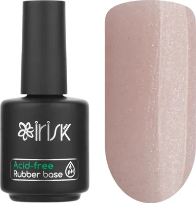 

База для гель-лака, Acid-free Rubber Base тон 05 Natural Shimmer Pink