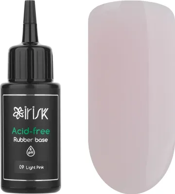 База для гель-лака IRISK Acid-free Rubber Base тон 09 Light Pink