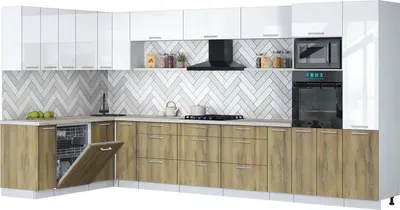 

Кухонный гарнитур, Мила Gloss 1.896х3.98