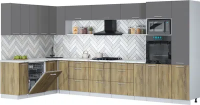 

Кухонный гарнитур, Мила Gloss 1.896х3.98