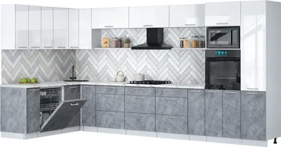 

Кухонный гарнитур, Мила Gloss 1.896х3.98