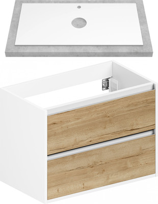 

Тумба для ванной, Парма 90 со столешницей T895C2 / P90LWP0MHMC1A