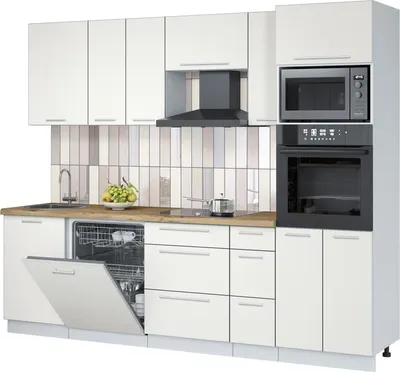 

Кухонный гарнитур, Пластик 2.6-ПМ1