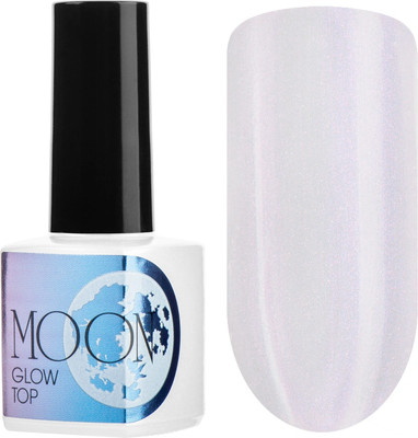 Топ для гель-лака IRISK Moon Glow top без липкого слоя тон 03 Violet