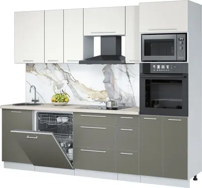 

Кухонный гарнитур, Пластик 2.6-ПМ1