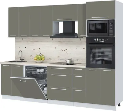 

Кухонный гарнитур, Пластик 2.7-ПМ1