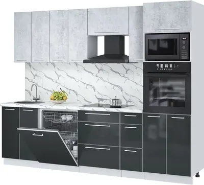 

Кухонный гарнитур, Пластик 2.7-ПМ1