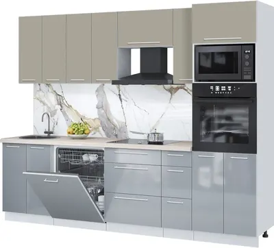 

Кухонный гарнитур, Пластик 2.7-ПМ1