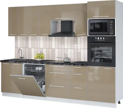 

Кухонный гарнитур, Пластик 2.8-ПМ1